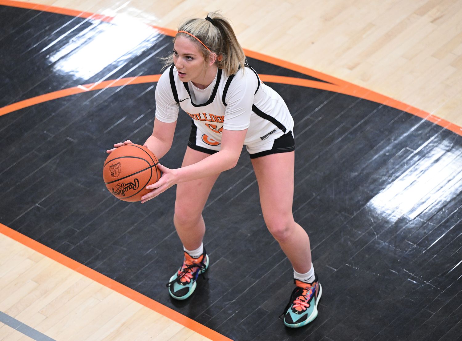 Green girls basketball Jeff Harwell2